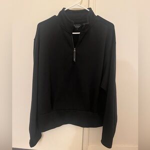 Athleta Black 1/4 Zip Pullover